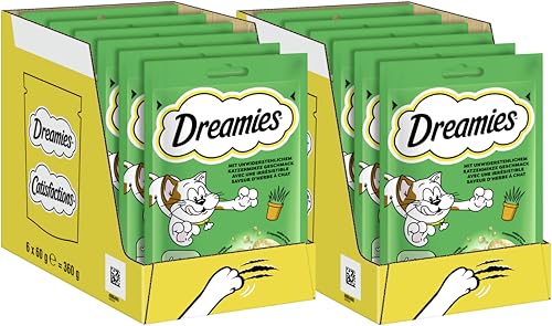 DREAMIES™ Portionsbeutel mit Katzenminze 2 x 6 x 60g von Dreamies