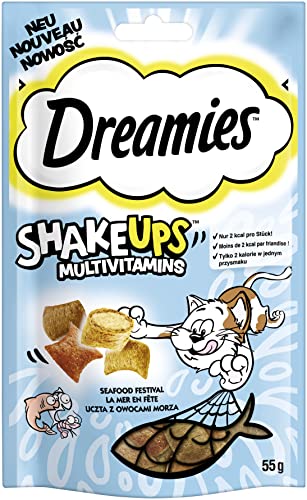 DREAMIES™ Shake UPS™ Multivitamins Portionsbeutel Seafood Festival 1 x 55g von Dreamies