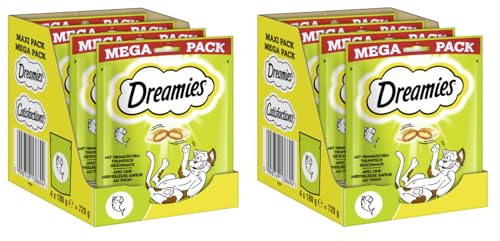 DREAMIES Portionsbeutel Mega Pack Katzenleckerli Katzensnack (2X 720g, Thunfisch) von Dreamies