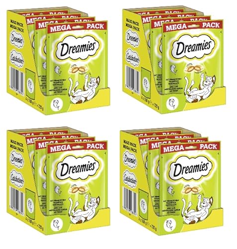 DREAMIES Portionsbeutel Mega Pack Katzenleckerli Katzensnack (4X 720g, Thunfisch) von Dreamies