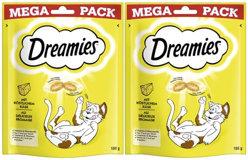 DREAMIES Portionsbeutel Mega Pack mit Käse 2 x 180g von Dreamies