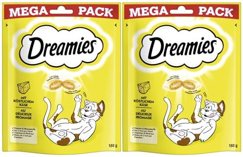 DREAMIES Portionsbeutel Mega Pack mit Käse 2 x 180g von Dreamies