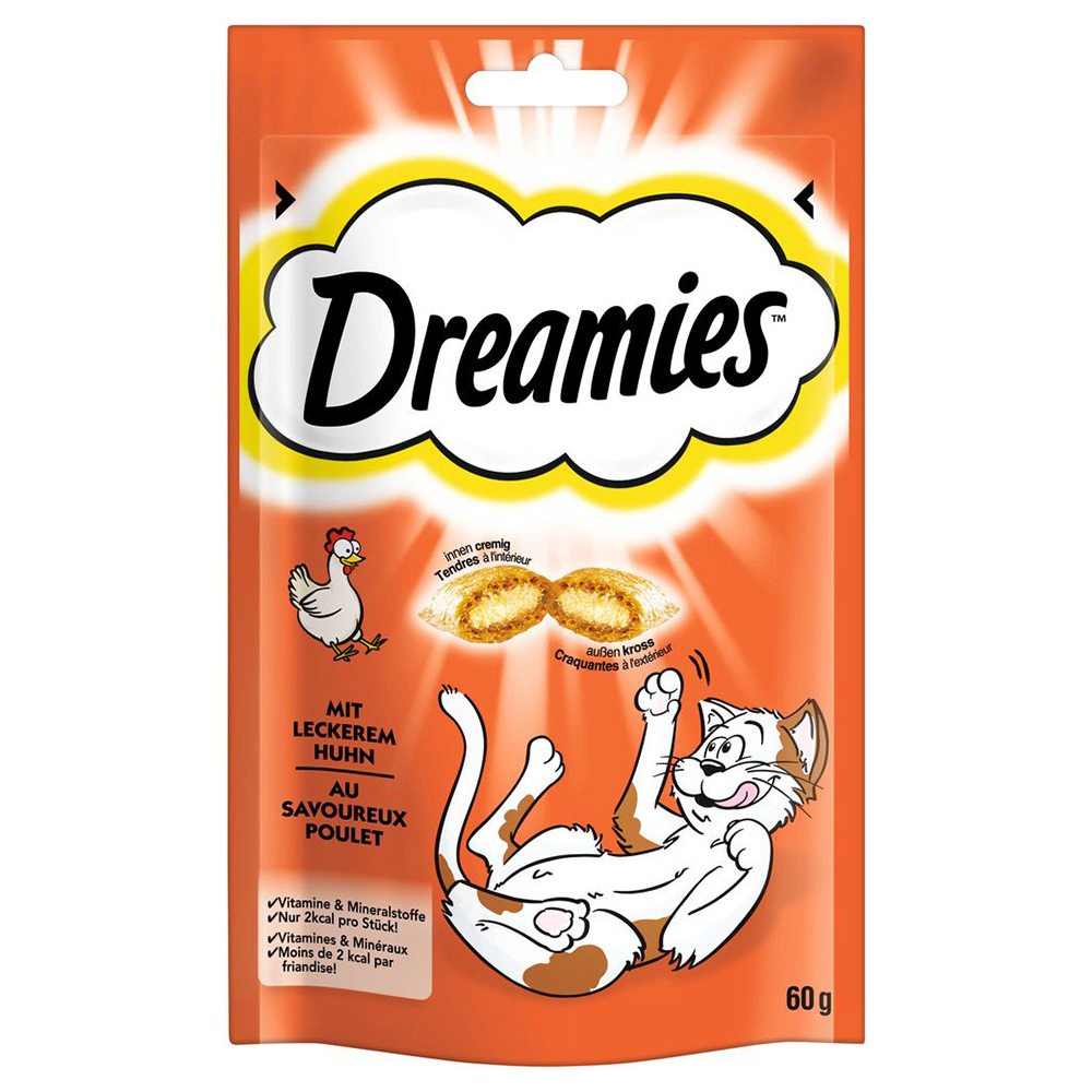 Dreamies Katzensnack Klassik - Sparpaket Huhn (6 x 60 g) von Dreamies