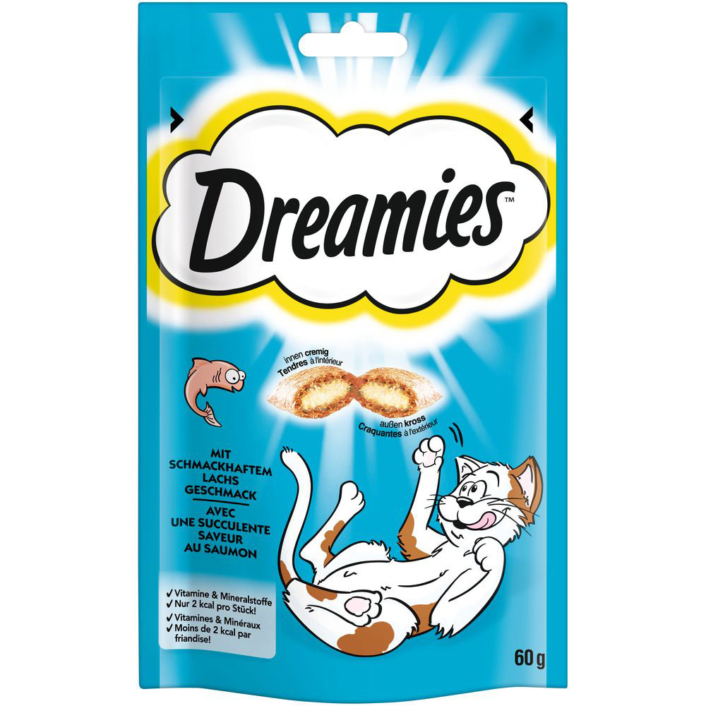 Dreamies Katzensnack Klassik - Sparpaket Lachs (6 x 60 g) von Dreamies