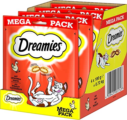 Dreamies Cat mit Huhn Mega Pack | 4X 180g Katzensnack Dreamies Cat mit Huhn Mega Pack | 4X 180g Katzensnack von Dreamies