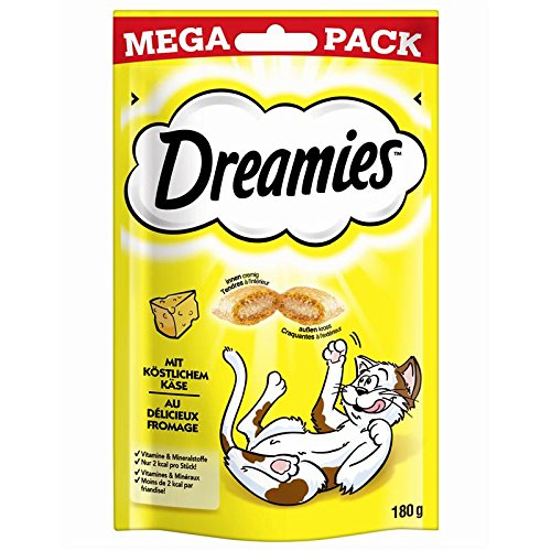 Dreamies Cat mit Käse Mega Pack | 4X 180g Katzensnack Dreamies Cat mit Käse Mega Pack | 4X 180g Katzensnack von Dreamies