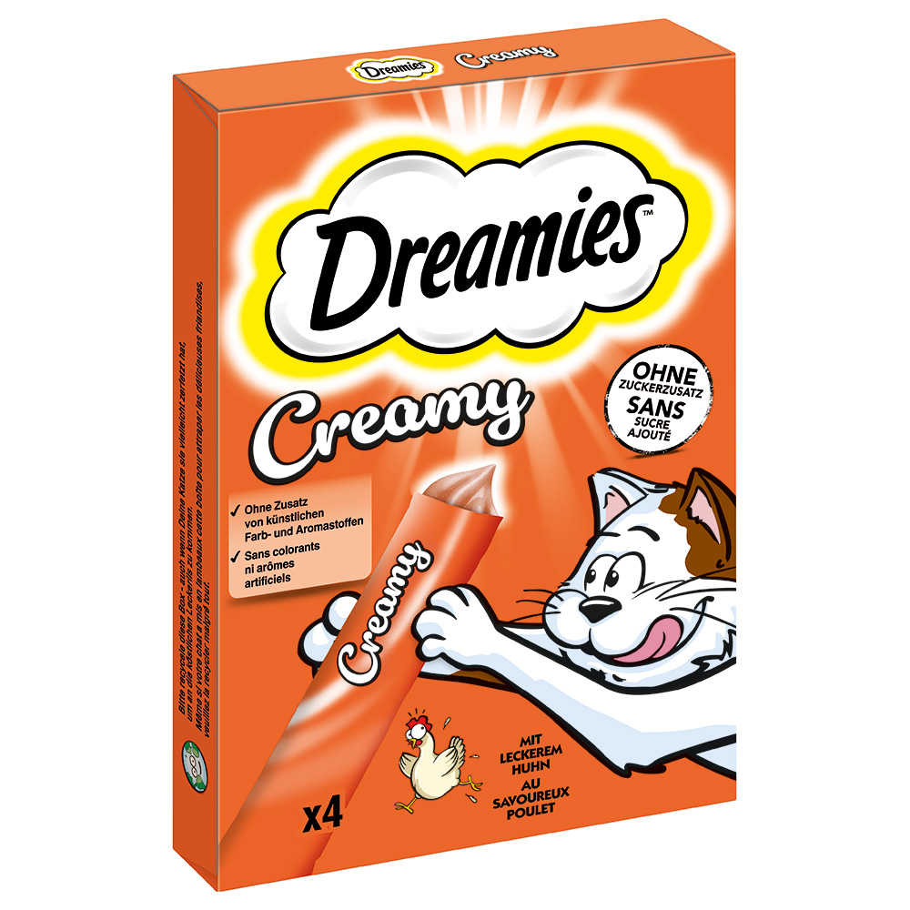 Dreamies Creamy Snacks - Huhn (4 x 10 g) von Dreamies