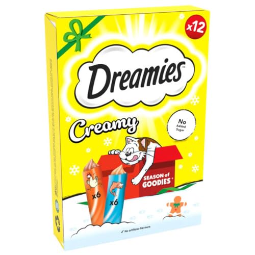 Dreamies Cremige Katzenleckerlis mit Huhn und Lachs, 7 x 12 x 10 g Dreamies Cremige Katzenleckerlis mit Huhn und Lachs, 7 x 12 x 10 g von Dreamies