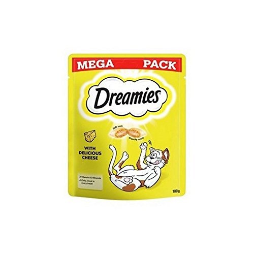 Dreamies Katze Behandelt Mit Käse Mega Pack (180G) (Packung mit 6) von Dreamies