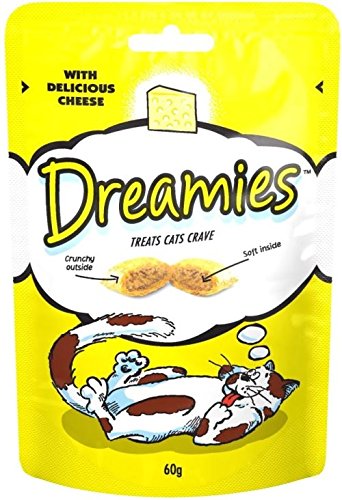 Dreamies Katzen-Leckerli mit Delicious Cheese (60 g) - Packung mit 6 von Dreamies