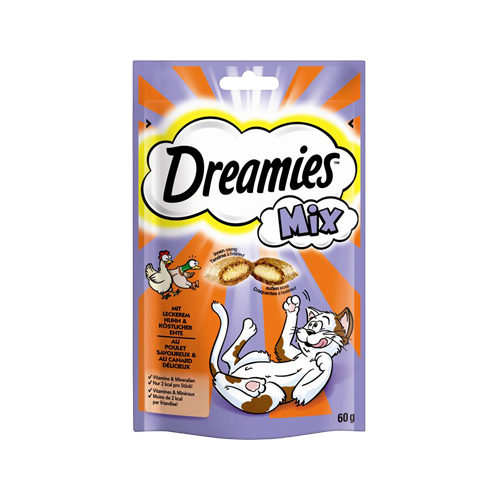 Dreamies Katzensnack Mix - Huhn & Ente - 60 g von Dreamies