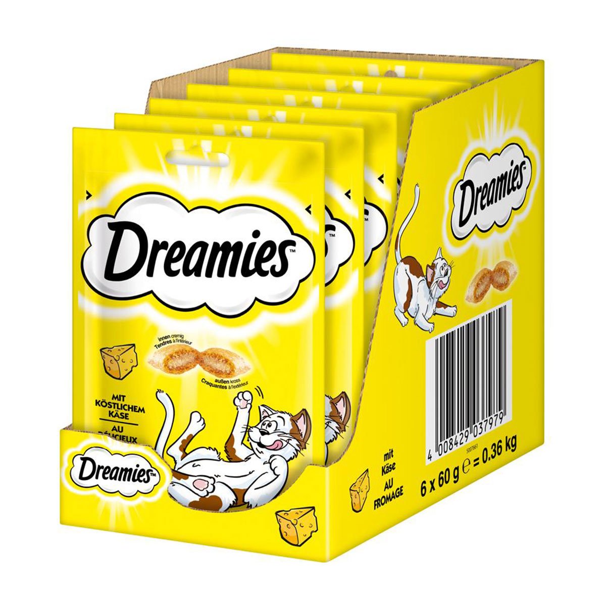 Dreamies Katzensnack mit Käse 6x60g Dreamies Katzensnack mit Käse 6x60g von Dreamies