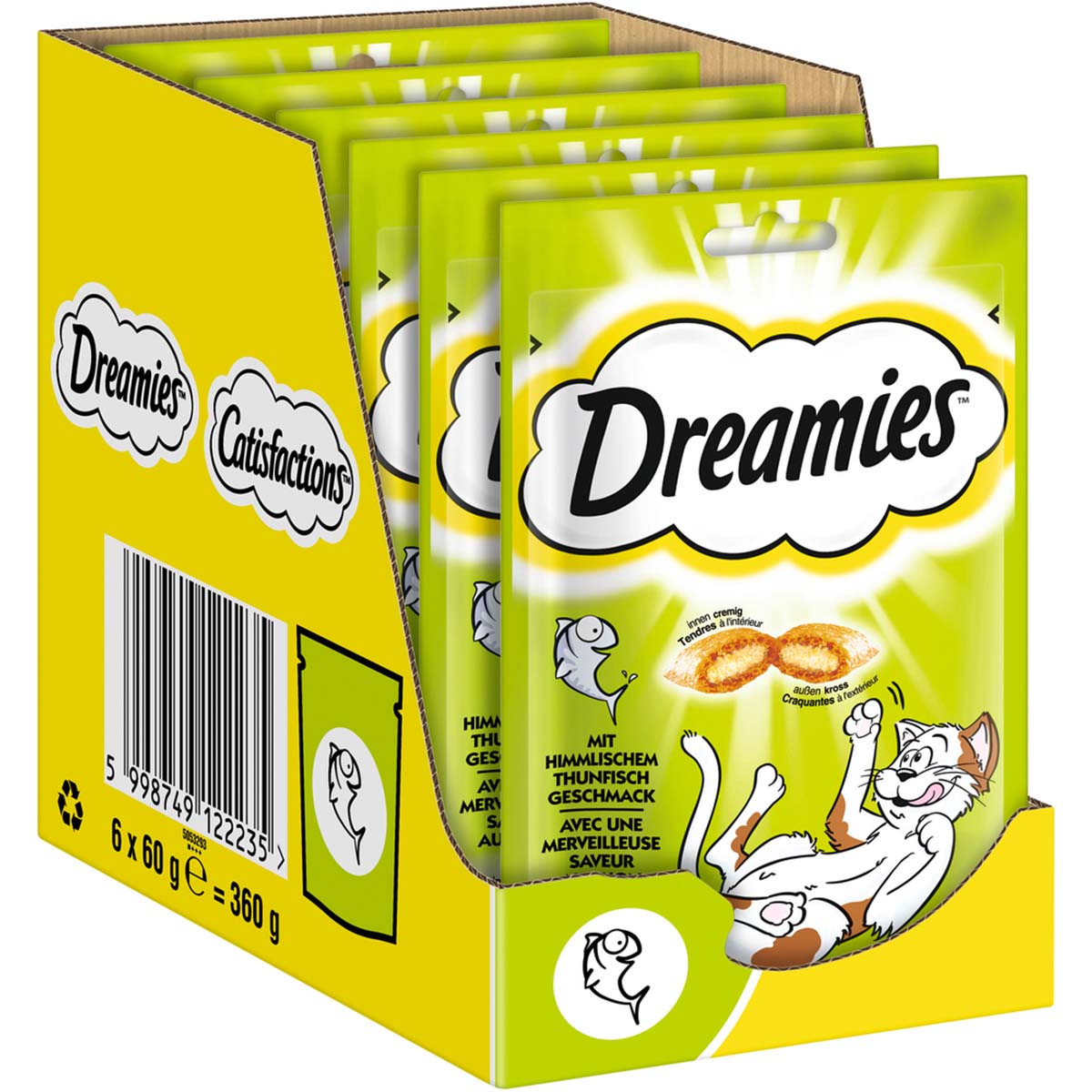 Dreamies Katzensnack mit Thunfisch 6x60g von Dreamies