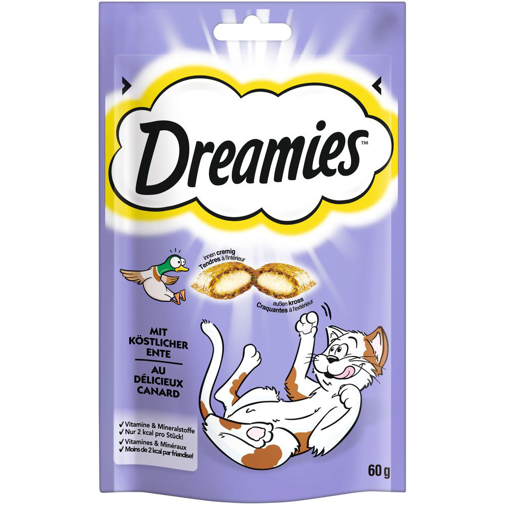 Dreamies Katzensnack Klassik - Sparpaket Ente (6 x 60 g) von Dreamies