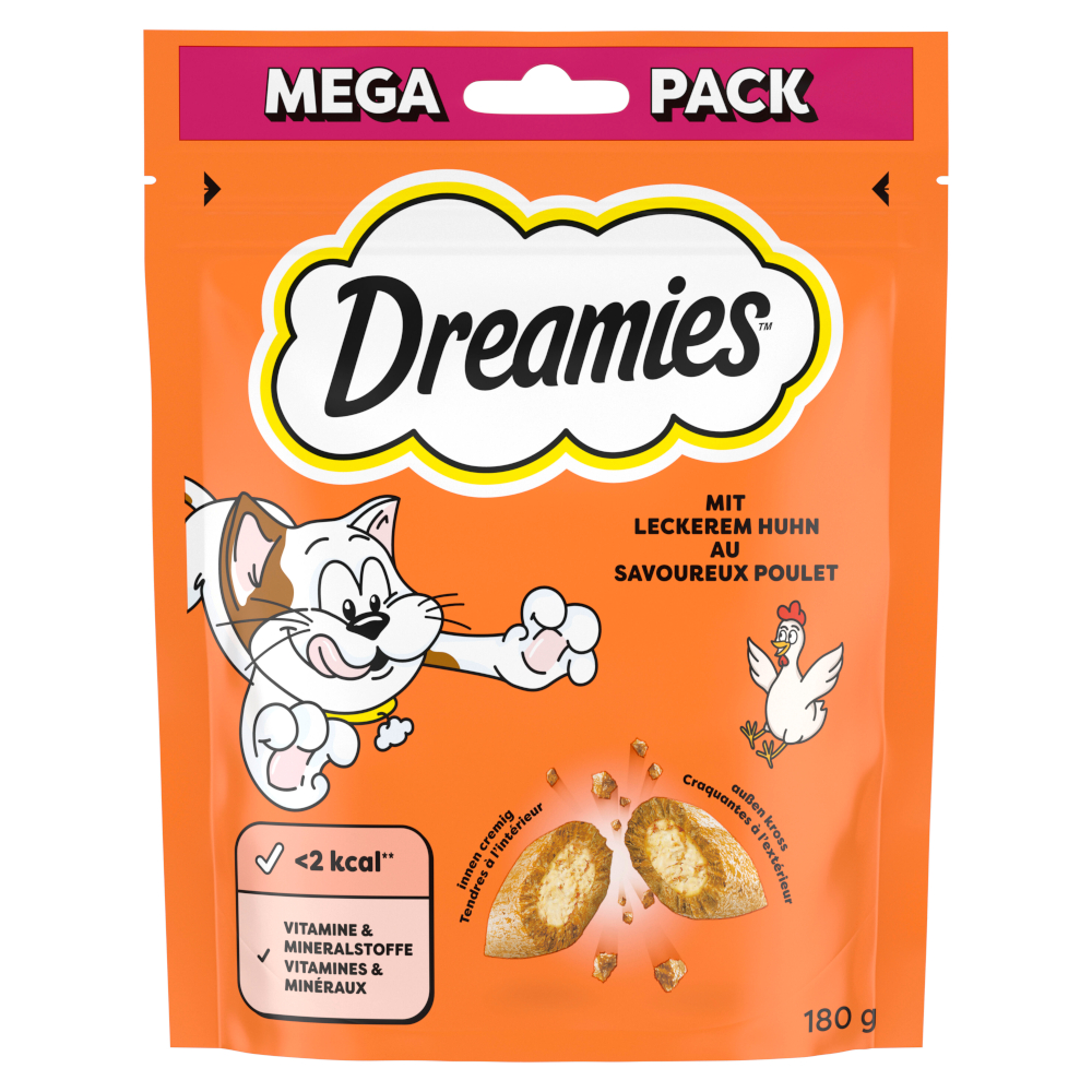 Dreamies Katzensnacks Mega Pack - Huhn (180 g) von Dreamies