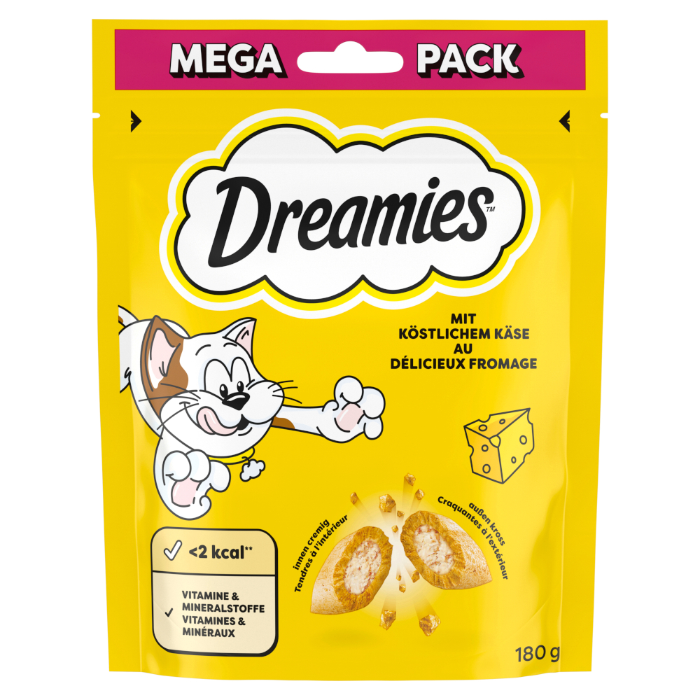 Dreamies Katzensnacks Mega Pack - Käse (180 g) von Dreamies