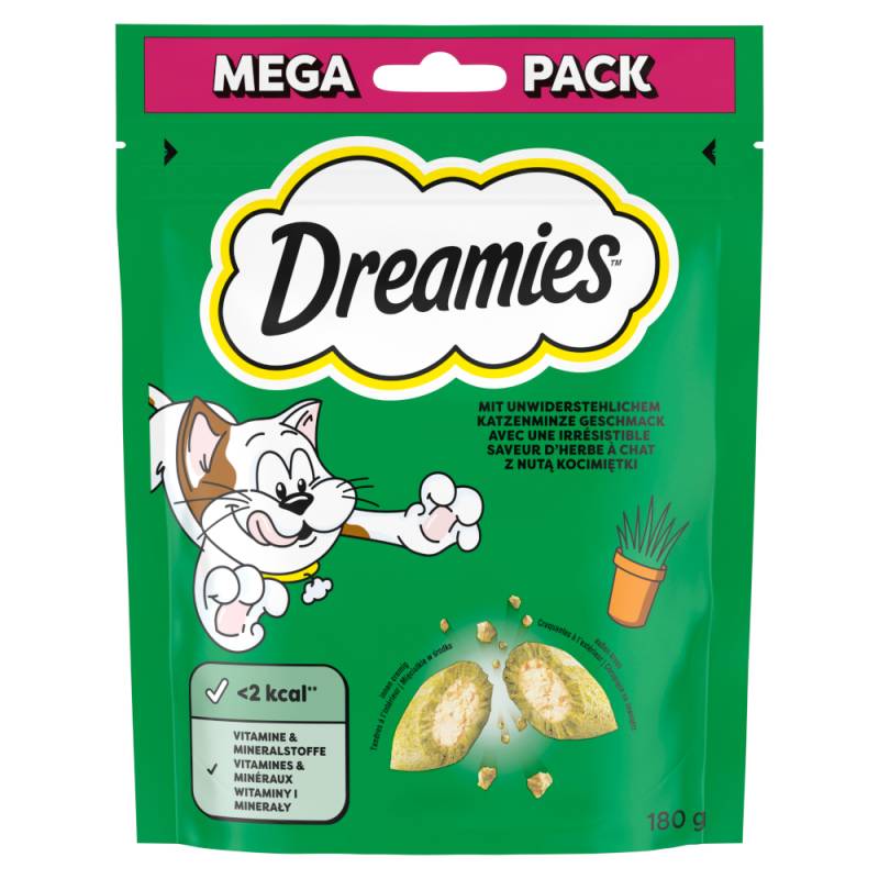 Dreamies Katzensnacks Mega Pack - Katzenminze Geschmack (180 g) von Dreamies