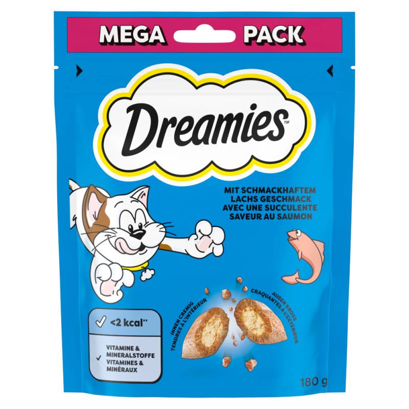 Dreamies Katzensnacks Mega Pack - Lachs (180 g) von Dreamies