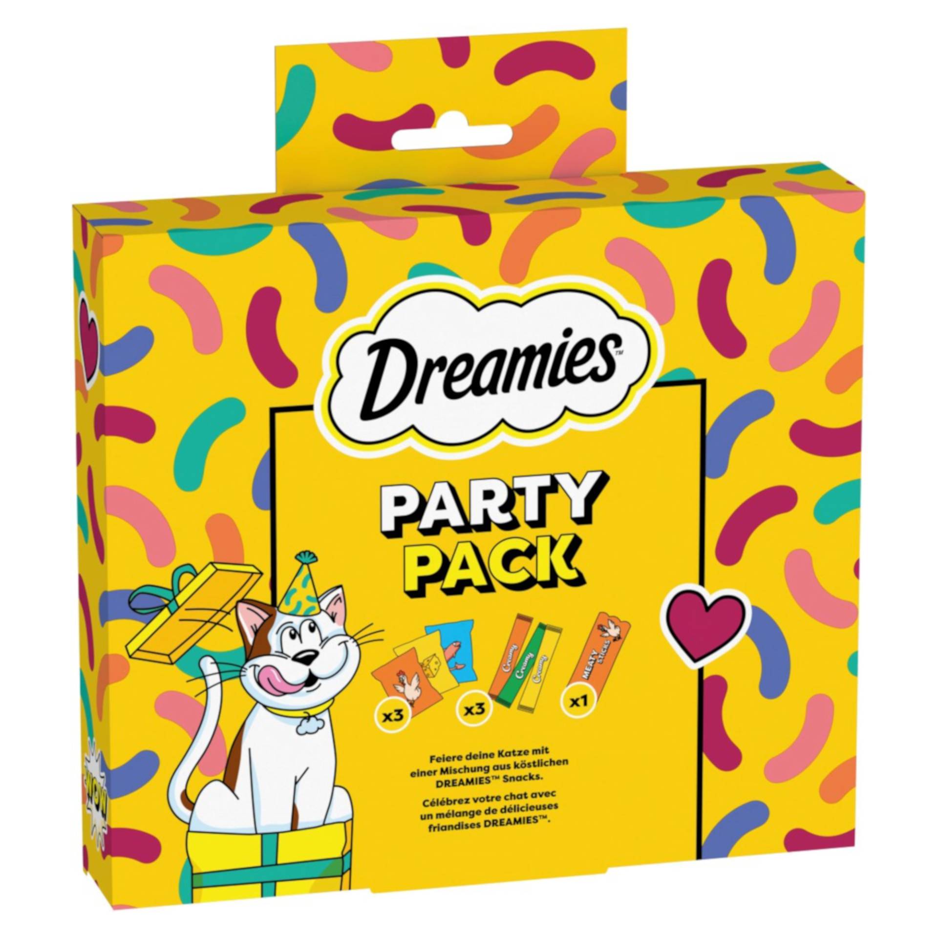 Dreamies Katzensnacks Mega Pack - Party Celebration (150 g) von Dreamies