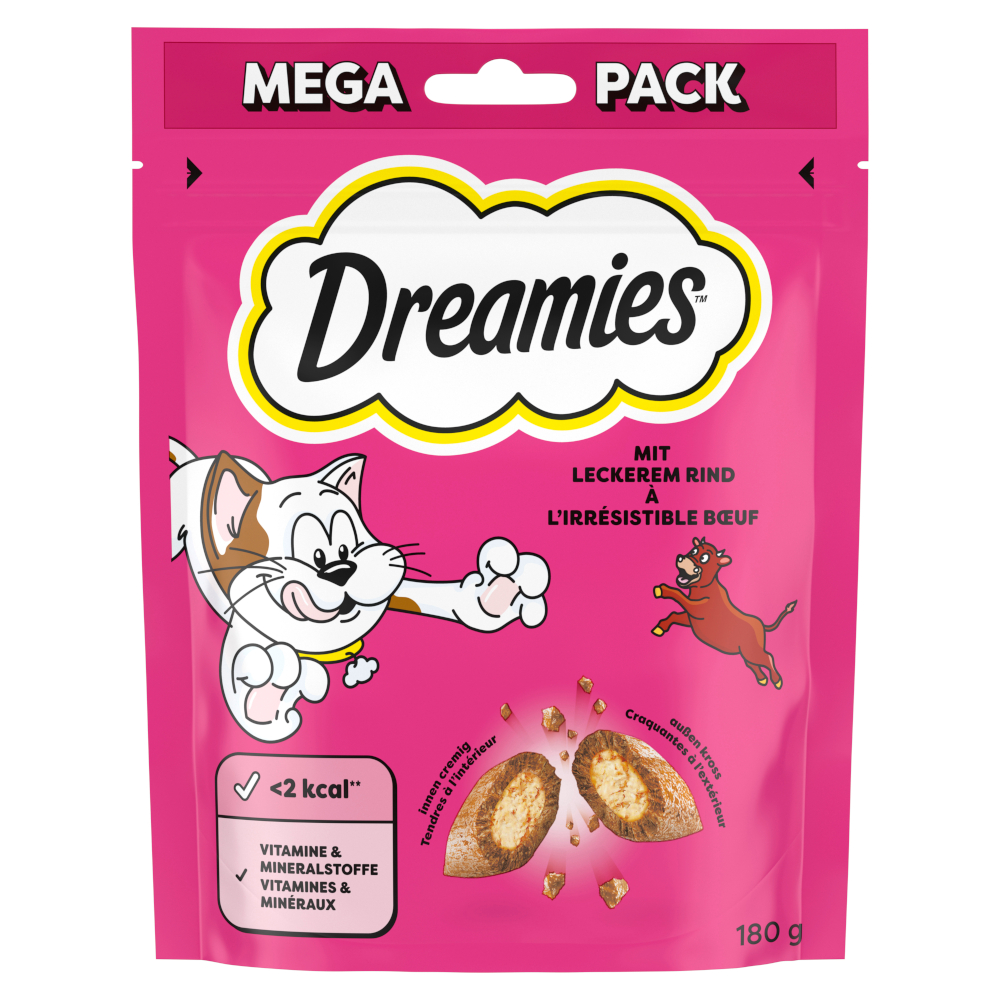 Dreamies Katzensnacks Mega Pack - Rind (180 g) von Dreamies