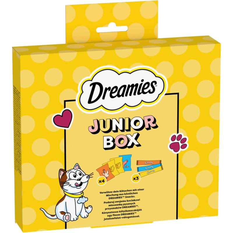 Dreamies Katzensnacks Mega Pack - Sparpaket: Junior Box (2 x 150 g) von Dreamies