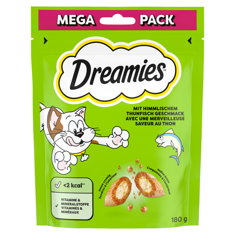 Dreamies Katzensnacks Mega Pack - Thunfisch (180 g) von Dreamies