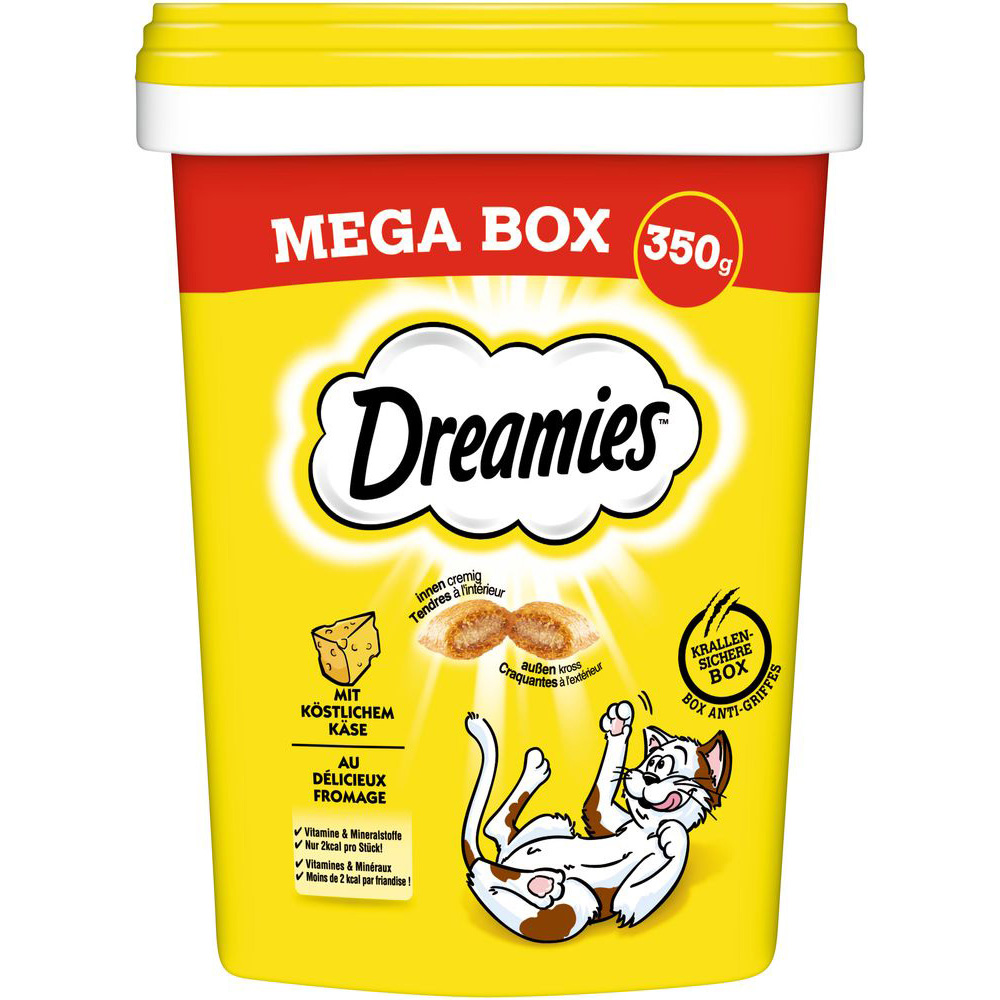 Dreamies Katzensnacks Mega Box - Sparpaket: Käse (2 x 350 g) von Dreamies