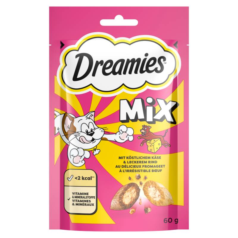 Dreamies Katzensnacks Mix Pack - Käse und Rind (60 g) von Dreamies