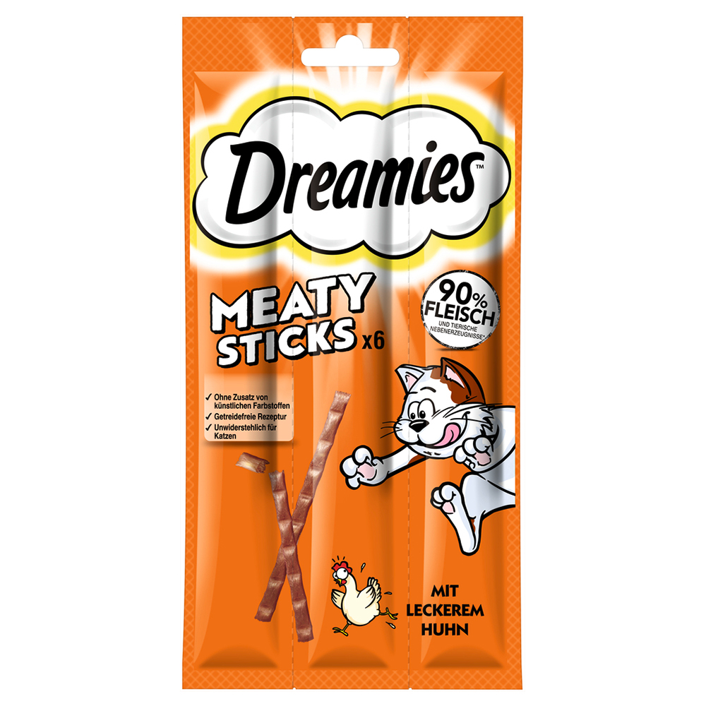 Dreamies Meaty Sticks - Huhn (6 x 5 g) von Dreamies