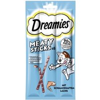 Dreamies Meaty Sticks Snack Adult Lachs 14x30 g von Dreamies