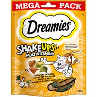 Dreamies Katzensnacks Shake Ups Multivitamins - Geflügel Picknick (4 x 165 g) von Dreamies