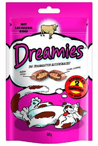 Dreamies Katzensnack mit Rind, 3er Pack (3 x 60g) von Dreamies
