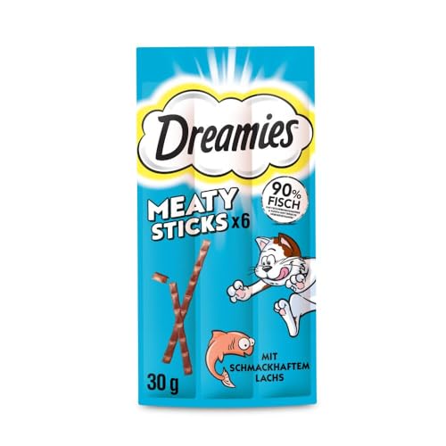 DREAMIES™ Meaty Sticks Katzensnacks Lachs 14 x 6 x 5g von Dreamies