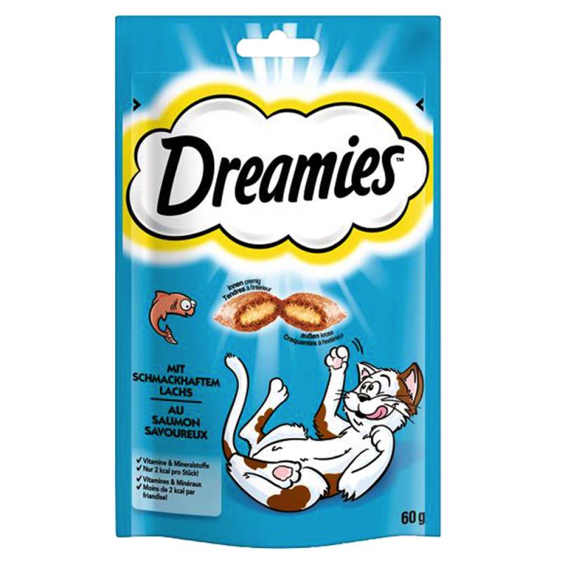 Probierpaket "Dreamies Traumland" 4 x 60 g - Rind, Lachs, Thunfisch und Käse von Dreamies