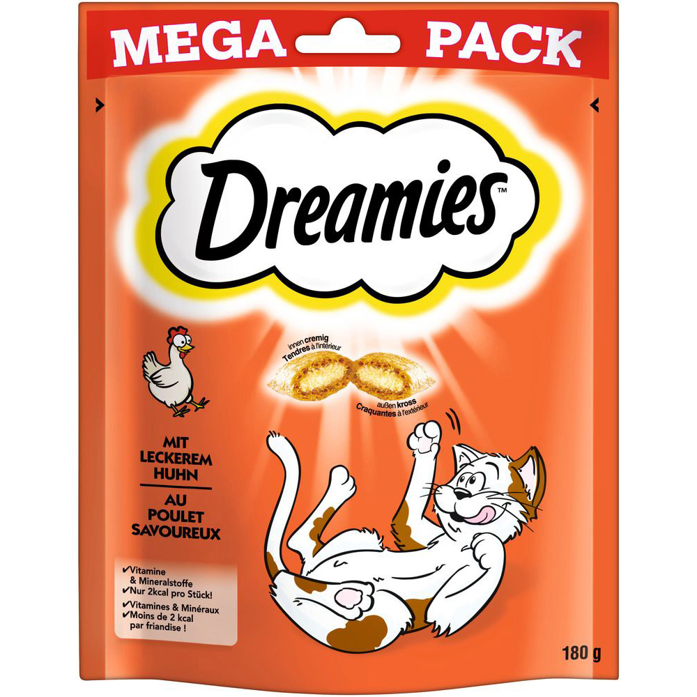 Sparpaket Dreamies 55 / 60 / 180 g - Sparpaket Huhn (4 x 180 g) von Dreamies