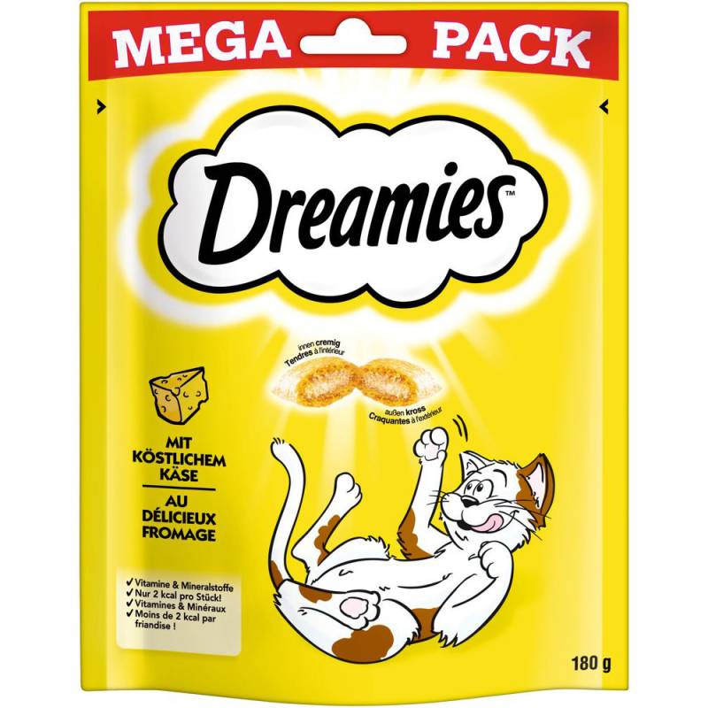 Sparpaket Dreamies 55 / 60 / 180 g - Sparpaket Käse (4 x 180 g) von Dreamies