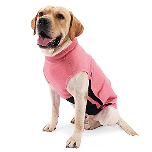 Angstjacke für Hunde, Angstentlastung Mantel Leichte Warp Beruhigende Weste Hund Angstmantel für kleine mittelgroße große Hunde (3XL-Pink) von Dreamls