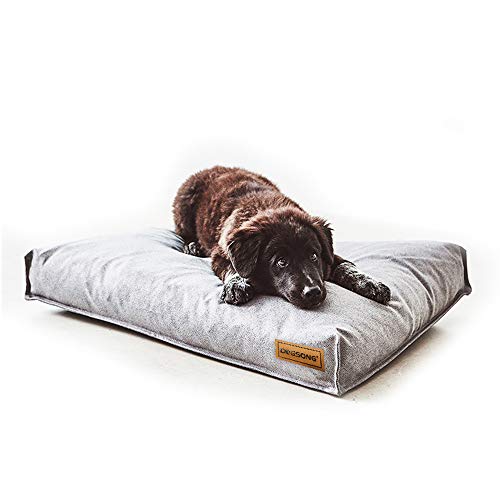 Dreamls Haustier Schlafmatte, Großer Hund Winter Warme Matte Anti-Rutsch Waschbar Abnehmbare Bett Katzenunterlage für kleine Hunde Mittlere Hunde (M-Grau) von Dreamls