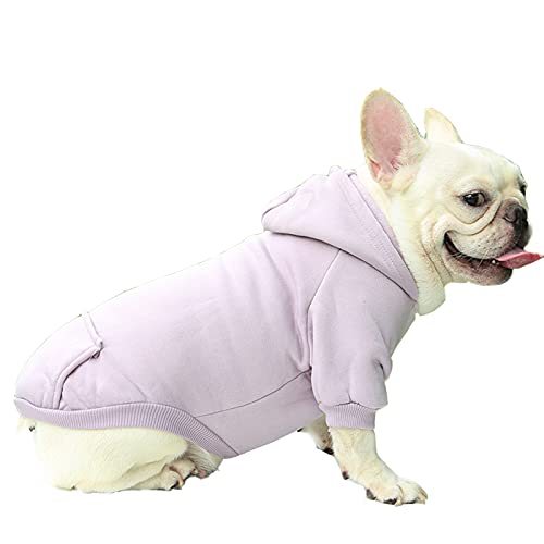 Dreamls Haustierkleidung, Kapuzenpullover mit Tasche, Fleece, für kleine und mittelgroße Hunde von Dreamls