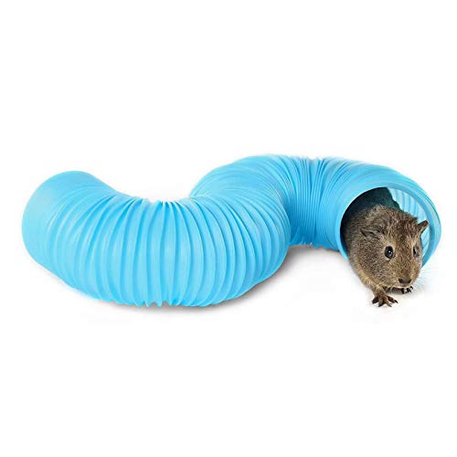 Blue Dream Island Kleintier-Spieltunnel, lustiges Spielzeug, Hamster-Tunnel, Übung, Training, Versteck Tunnel für Meerschweinchen, Ratten, Blau (Durchmesser Öffnung: 10 cm) von Dreamls