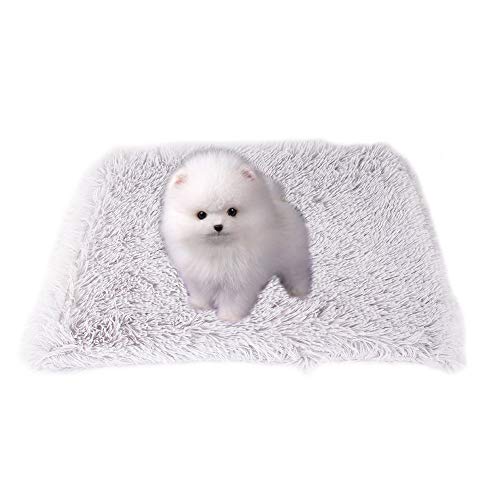 Haustierbett, Hundehütte Warme Decke Weiche Katze Isomatte Hundematte für Welpen Kleine Hunde Katzen (L-Grau) von Dreamls