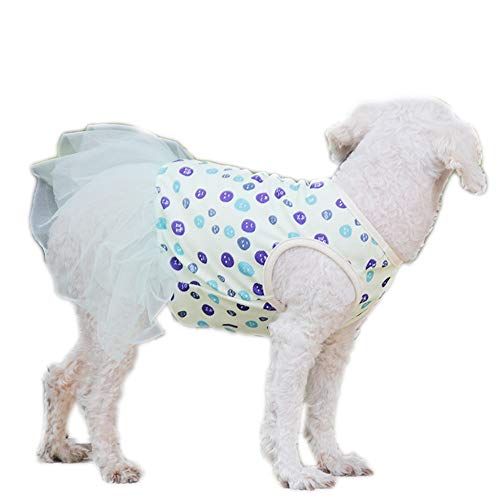 Haustierkleidung, Hunde-Prinzessinnenkleid, cooles Obst-Hunderock, Garn, weiches Tutu-Hochzeitskleid für Welpen, kleine Hunde, mittelgroße Hunde (2XL: Blaubeere) von Dreamls