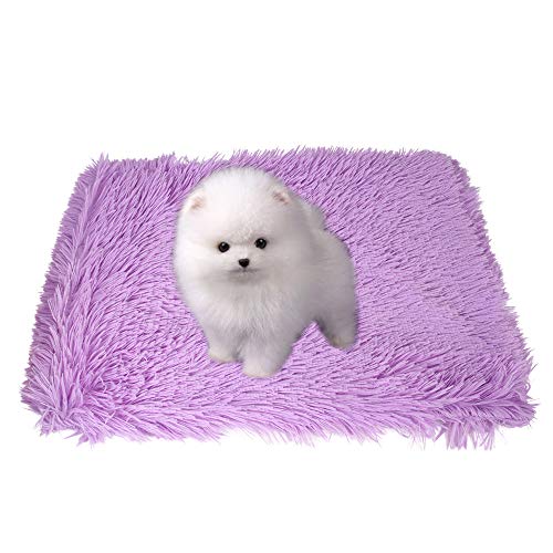 Pet Bed, Dog Winter Kennel Warm Blanket Soft Cat Sleeping Pad Dog Mat for Puppy Small Dogs Cats (M-Purple) von Dreamls