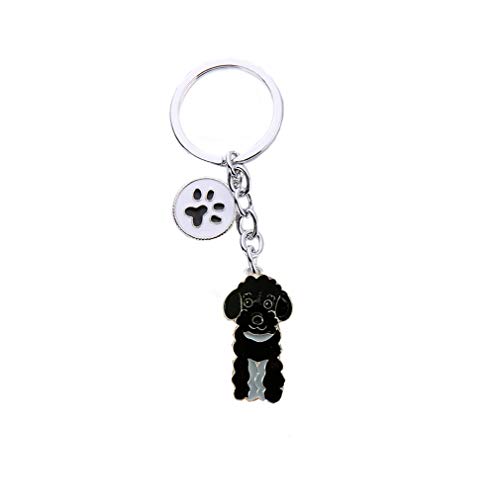 Pet Schlüsselanhänger, Dog ID Tag Schlüsselanhänger Lovely Dog Key Ring Portable Metal Bag Schlüsselanhänger Key Decor for Gifts von Dreamls