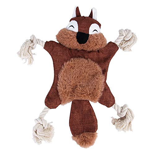 Pet Toys, Dog Interactive Toys Fox Squirrel No Stuffing Plush Squeaky Toys Dog Chew Toys for Small Dog Medium Dog Large Dog (Squirrel) von Dreamls