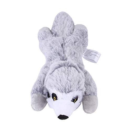 Pet Toys, Dog Plush Toy Interactive Dog Chew Toys Durable Dog Squeaky Toys for Aggressive Chewers for Small Medium Large Dog (Grey mongoose) von Dreamls