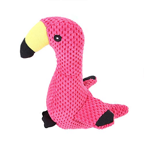 Pet Toys, Dog Squeaky Toys Puzzle Training Hund Plüsch Toys Interactive Stuffed Durable Dog Chew Toys for Small Medium Large Dogs (Flamingo) von Dreamls