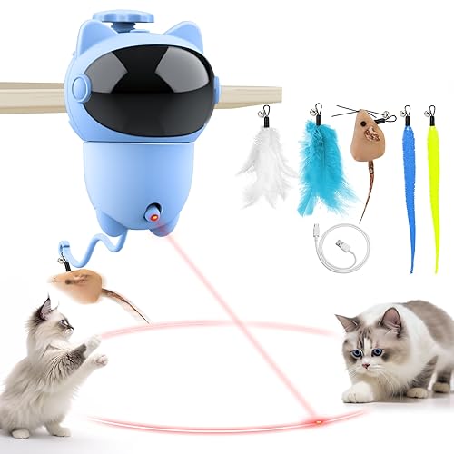Dreamon Katzenspielzeug Elektrisch - Katzen Spielzeug Intelligenz Interaktives Katzenspielzeug Selbstbeschäftigung USB Aufladbar Katze Spielzeug von Dreamon
