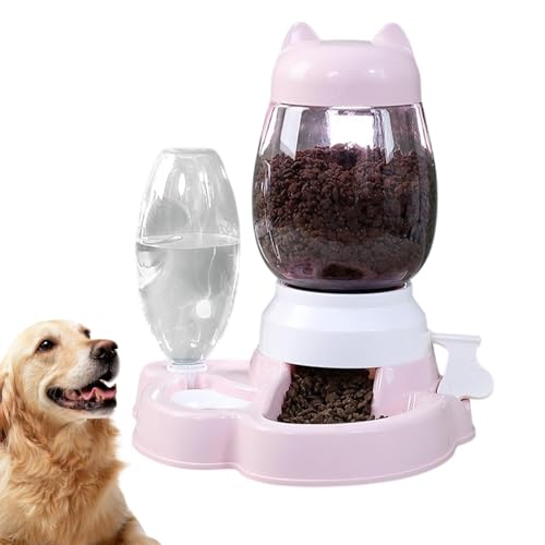 Dreuhuing Automatischer Katzenfuttermittel, Hundefutterspender Automatisch - Hund behandeln Puzzle langsamer Feeder Wasserspender,Welpen-Puzzle-Spielzeug, PET-Lieferungen Pushtyp, Interaktives von Dreuhuing