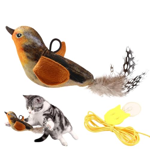 Dreuhuing Chirping Bird Cat Toy, zwitschern Vogelspielzeug für Katzen,Interaktives Kauenspielzeug für Katzen | PET -Trainingstool für Langeweile und anregendes, interaktives Kätzchenspielgerät Dreuhuing Chirping Bird Cat Toy, zwitschern Vogelspielzeug für Katzen,Interaktives Kauenspielzeug für Katzen | PET -Trainingstool für Langeweile und anregendes, interaktives Kätzchenspielgerät von Dreuhuing